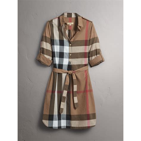 burberry liza check dress|Burberry shirt dress.